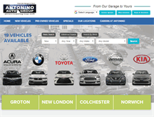 Tablet Screenshot of antoninoautogroup.com